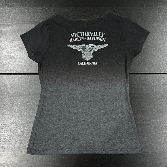 Harley-Davidson Women’s Stone Embellished Gradient Top - M - Picture 2 of 6